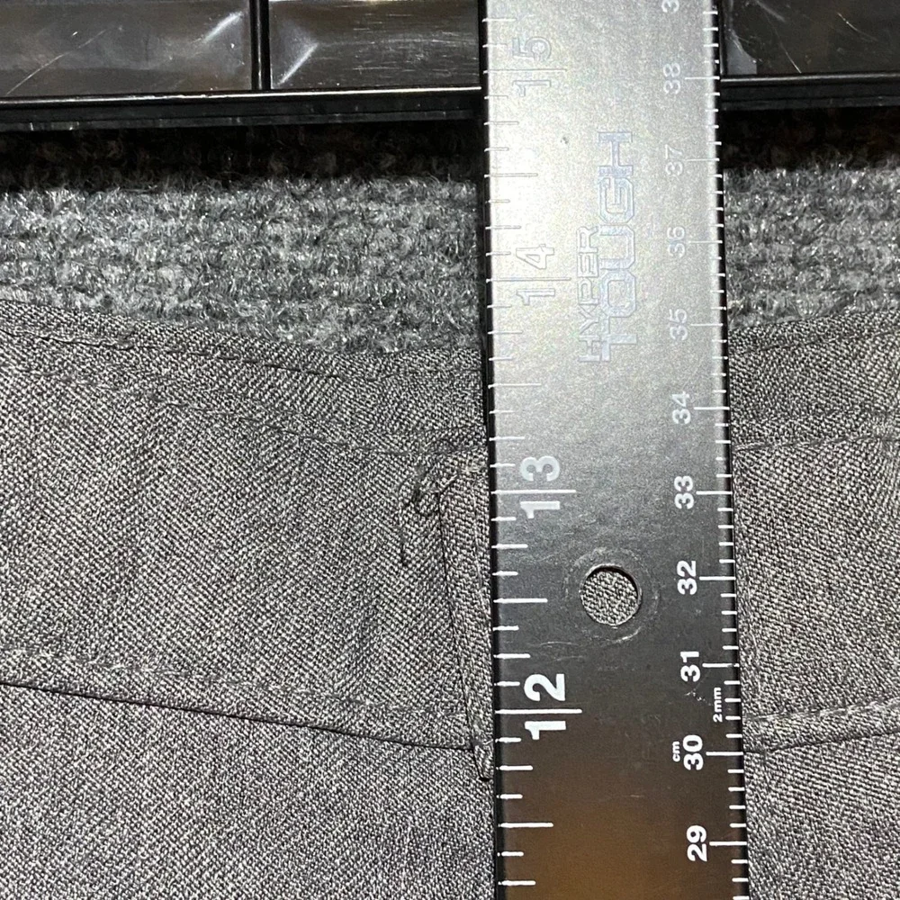 Levis Action Slacks Vintage Mens 38x28.5‎ Grey Flat Front Dress Pants Trousers